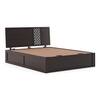 Alaca Solid Wood Queen Size Bed With Hydraulic Storage (Mahogany Finish)
