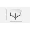 Verona Marble Coffee Table In Black Finish