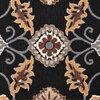 Presto Black Traditional Hand Tufted Wool Carpet 4X6 Feet