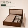 Tarang Solid Wood Comfort Queen Bed Box Storage Provincial Teak Finish Mattress 60 x 78 Inches