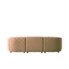 Zenliving Wood 3 Seater With Upholstery Non Storage Sofa In Brown Colour