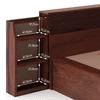 Sentosa Solid Wood King Size Box Storage Bed In Two Tone Finish