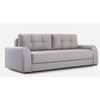 Calliro 3 Pull Out Sofa Cum Bed ith storage In Grey Colour