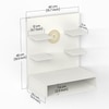 Bluewud Dhruv Engineered Wood Prayerut In White Finish