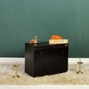 D'Dass Multi Color Mdf and Sheesham Wooden Temple With Cabinet For Pooja