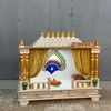 D'Dass White Sheesham and Mdf Wooden Temple For Pooja In Home and Office