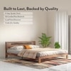 Amal Solid Wood King Size Bed In Teak Finish