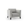 Lewis Sofa Set (Colour : Vapour Grey, Cushion : Hard, Seater : 3+1+1)