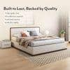 Baltoro Engineered Wood Queen Size Hydraulic Storage Bed In White Finish