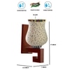 Devansh Solid Wood Electric Wall Light in Multi Colour with Multi Shade Count of 1 Light