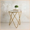 Contemporary Iron Side Table in  Finish - Set of 2