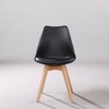 Kepler Brooks Valente Cafeteria Dining Chair in Black Colour