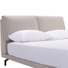 Scandinavian Blandus Queen Bed White Matte Finish