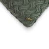 Criss Cross Deep Lichen Green Decorative Cushion Cover 16 x 16 Inches
