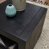 Geeta Solid Wood Side Table in Black Finish