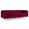 Cherish Fabric Sofa - Maroon