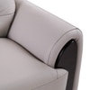 Radiance 1 Seater Leather Sole in Light Grey Colour