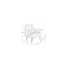 Esme Solid Wood Accent Chair in Pink Colour