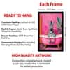 The Castle Decor Quirky Zebra Pink Bathtub Bathroom Wall Art 8x12 Inch