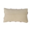 Basket Knit Sandy Brown Cotton Knitted Pillow Cover 12X20 Inches