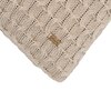 Kelly Knit Stone Cotton Cushion Cover 16X16  Inches