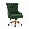 Doe Buck Swen Luxury Green Tufted Velvet Office Chair