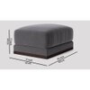 Alesun Ottoman Color in Dark Grey