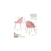 Hindmen Side Chair - Pink