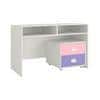 Renata Kids Study Desk cum Drawer Unit on Wheels in English Pink Persian Lilac Colour