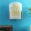 Devansh Glass Electric Wall Light in Brown Colour with Yellow Shade Count of 1 Light