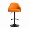 Doe Buck Faux Leather Adjustable Bar Stool in Tan Colour