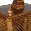 ium Sheesham Wood  Prayer Unit in Teak Finish