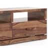Carmond Solid Wood Free Standing TV Unit in Teak Finish
