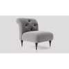 Tybalt Accent chair Velvet in Grey Color