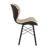 Superb Leatherette Dining Chair in Cream & Black Colour
