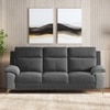 Emila 3 seater fabric sofa in Grey Colour