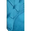 Arista Sheesham Wood Lounge Chair In Turquoise Sea Velvet Upholstery