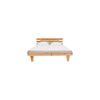 Hensley Solid Wood Non Storage Bed In Natural Finish Finish