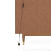 Klint Solid Wood Bar Cabinet (Amber Walnut Finish)