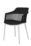 Kepler Brooks Senora Cafeteria Dining Chair in Black Colour