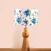 Devansh Multicolor Cotton Table Lamp With  Wood Natural Base (7X18.25 Inches)-15