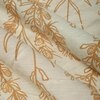 Beige Floral 180 TC Fitted 1 King  Bedsheet with 2 Pillow Covers