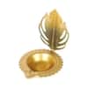 Peacock Tealight Set Of 5 In Gold Colour