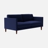 Tharoli Velvet 2 Seater Sofa Navy Blue Colour