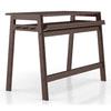 James Solid Wood Study Table in Dark Walnut Finish