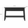 Xena Mango Wood Console Table in Black Matt Finish With 2 Drawer