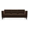 Lewis 3 Seater Fabric Sofa in Dark Earth Colour