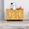 Hexa Red Multipurpose Storage Cabinet With 3 Drawer 2 Door in Giant Wood Colour
