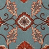 Presto Blue Traditional Hand Tufted Wool Carpet 6X9 Feet