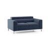 Chelsea 2 Seater Fabric Sofa (Lapis Blue)